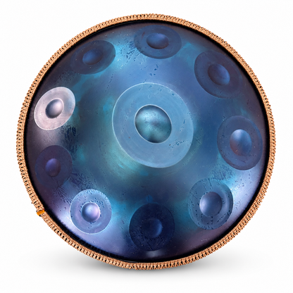 Handpan 10 notes Sol majeur 55 cm – Bleu