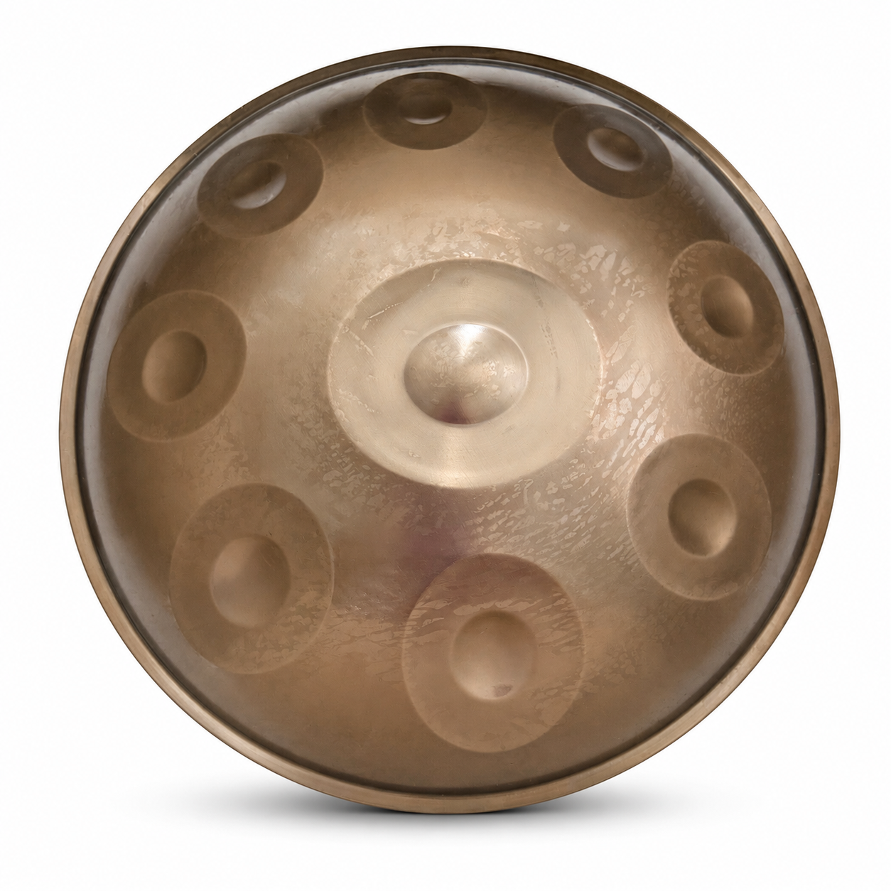 Handpan 9 notes Sol majeur 55 cm – Or clair