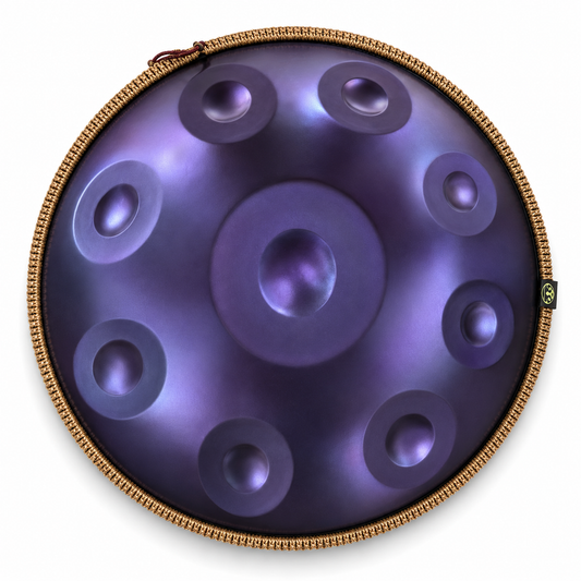 Handpan 9 notes Sol majeur 55 cm – Bleu