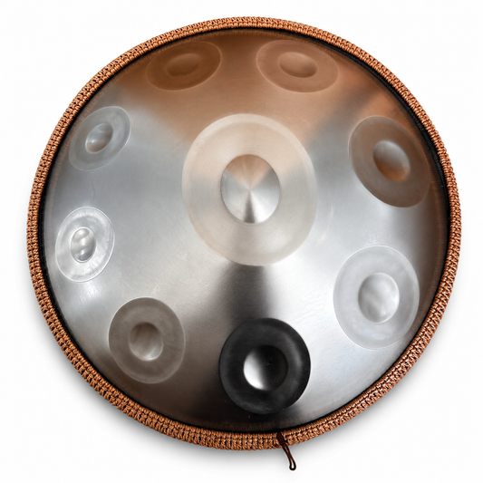 Handpan 9 notes Sol majeur 55 cm – Argent