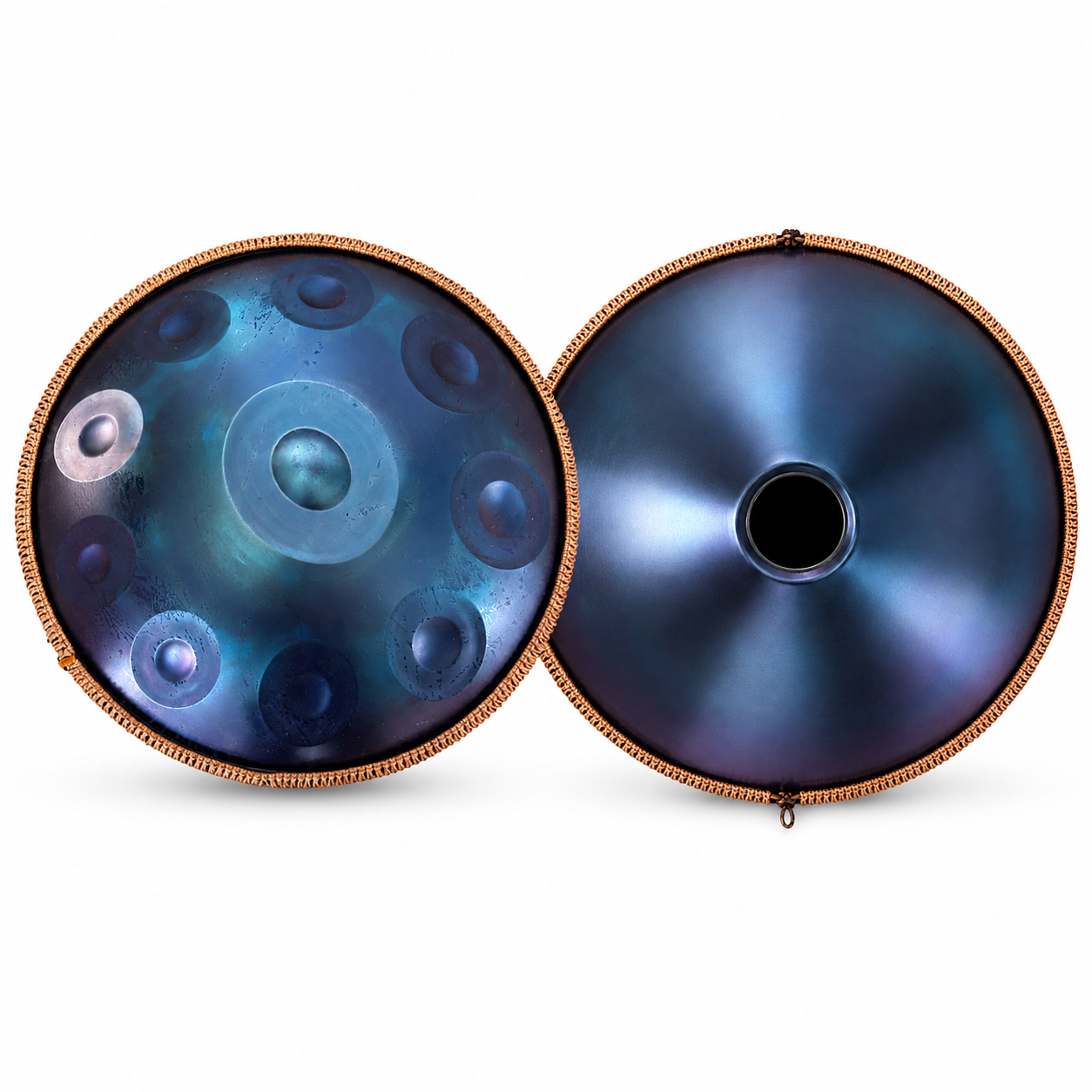 Handpan 10 notes Sol majeur 55 cm – Bleu