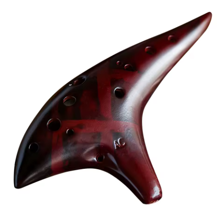 Ocarina 12 trous en céramique