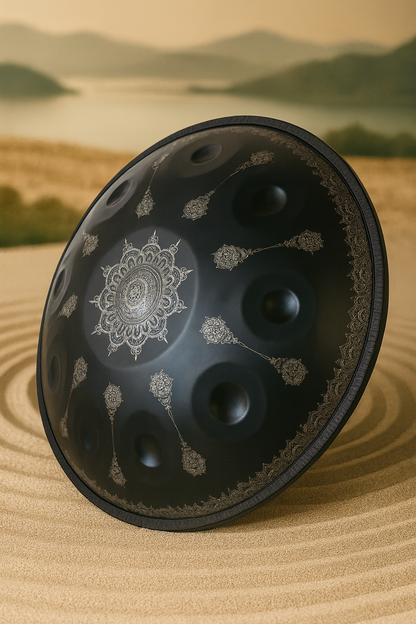 Handpan - Motif florale