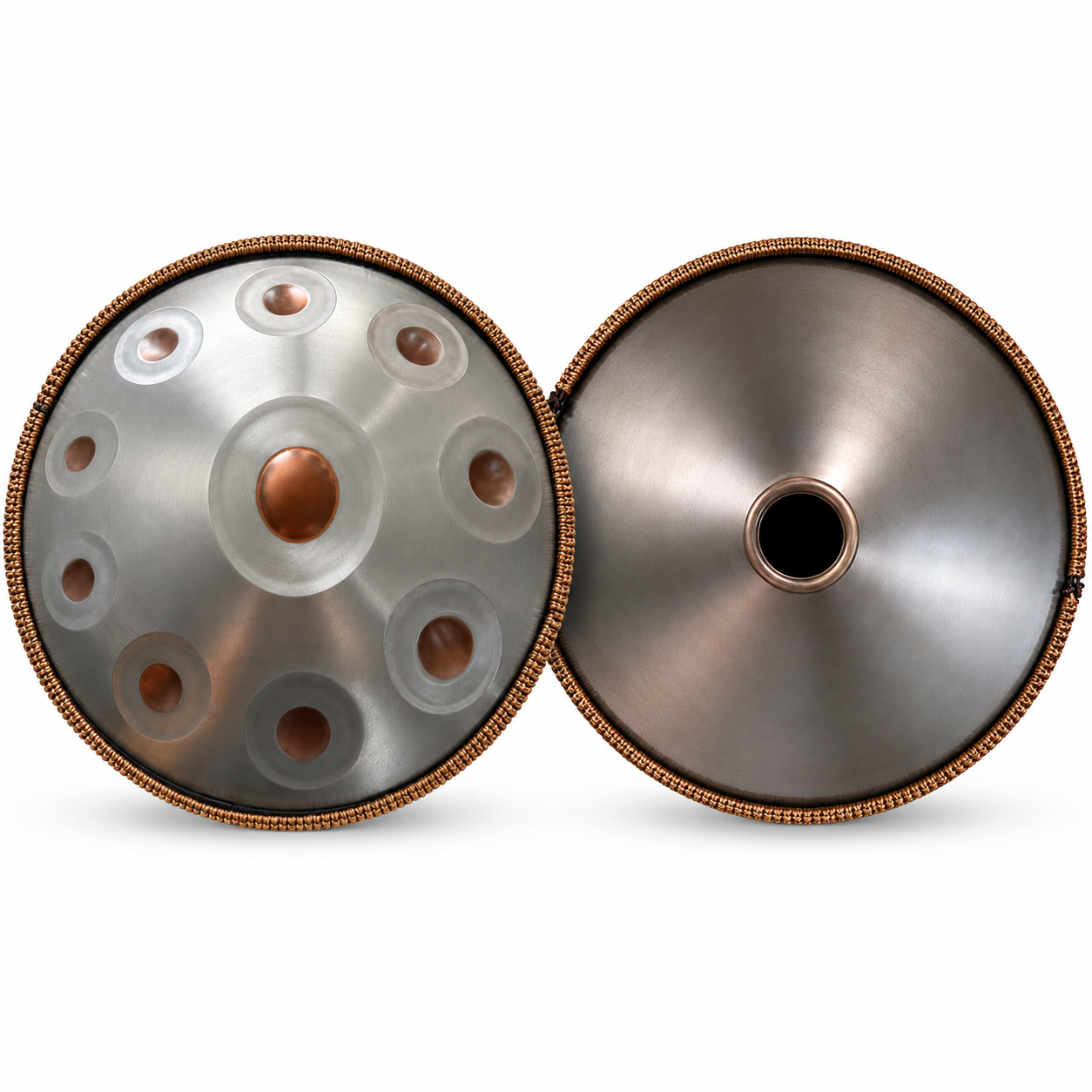 Handpan 10 notes Sol majeur 55 cm – Oeil doré