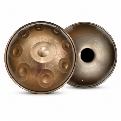 Handpan 9 notes Sol majeur 55 cm – Or clair