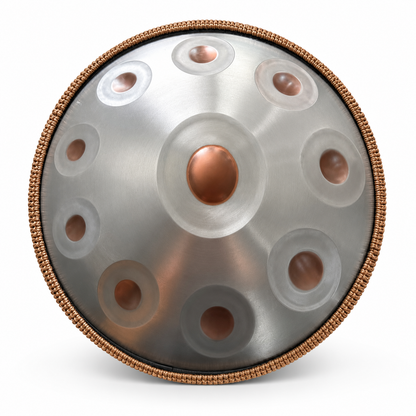 Handpan 10 notes Sol majeur 55 cm – Oeil doré