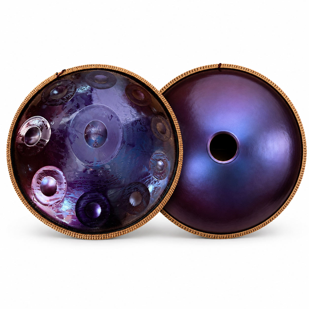 Handpan 10 notes Sol majeur 55 cm – Violet